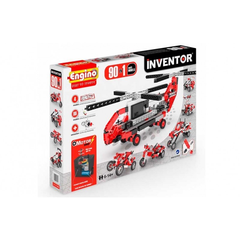 INVENTOR SET 90 EN 1 - Kit de Construcción con Motor