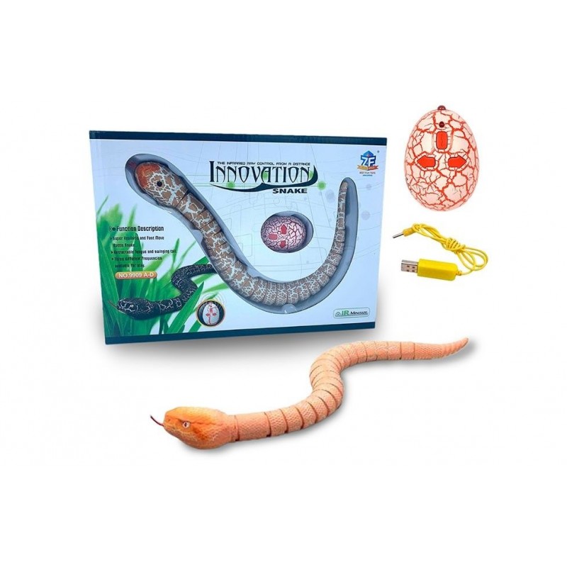 Serpiente robot Serpiente con telemando, juguete de serpiente con forma de  serpiente , juguete de animales RC, juguetes , Verde Magideal Serpiente  robot