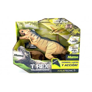 T-Rex teledirigido V2 - Movimiento, Luz, Sonido y ¡Humo!