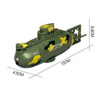 Mini Submarino Teledirigido (Mando resistente al agua)